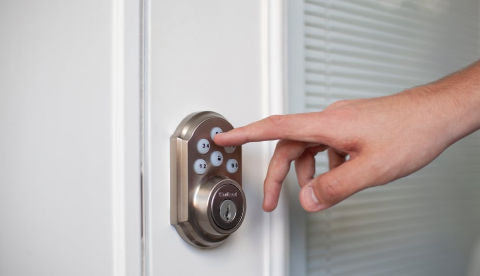 ADT smartlock on a Newark home